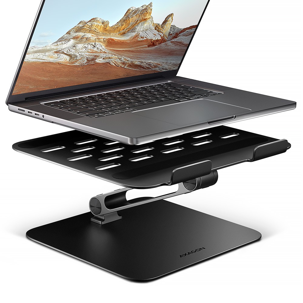 AXAGON STND-LQB ALU stand for laptops
