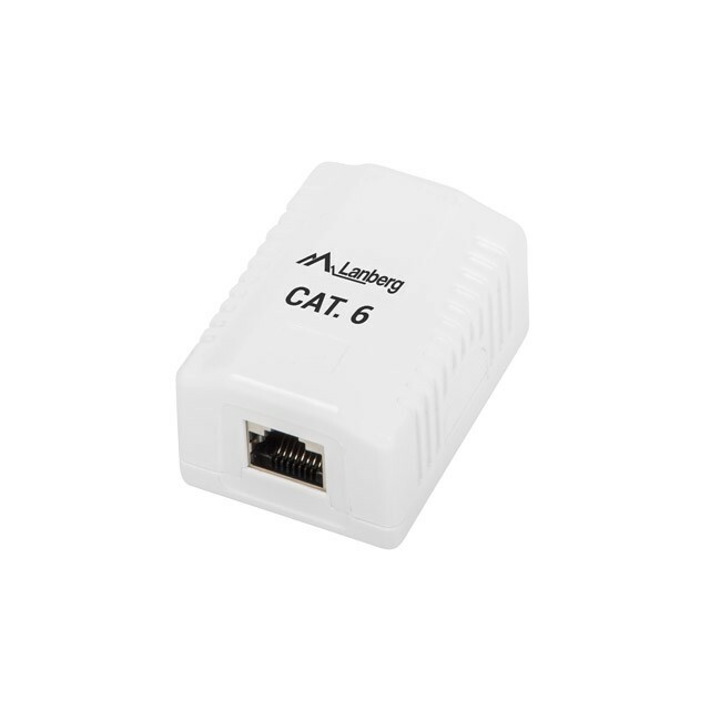LANBERG Surface mount box 1x RJ45