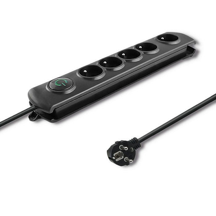 Qoltec  Surge protector 5 sockets 1