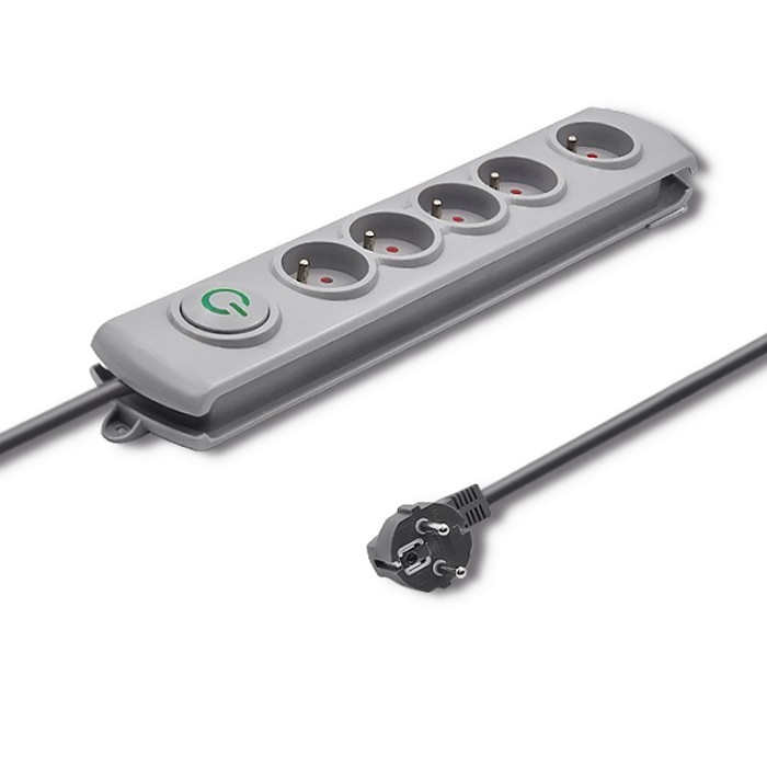 Qoltec  Surge protector 5 sockets 1