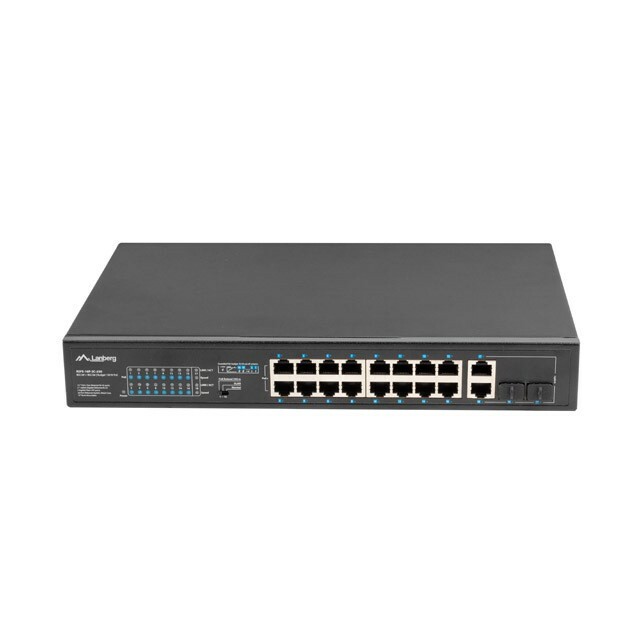 LANBERG  Switch 16X 100MB POE+/2X Combo