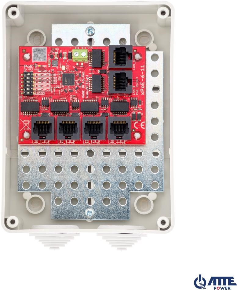 Atte SWITCH 6-PORTOWY POE xPoE-6-11-S3 |
