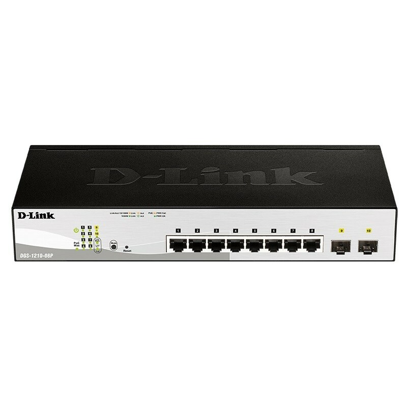 D-Link  Switch DGS-1210-08P 8GE PoE 2SFP