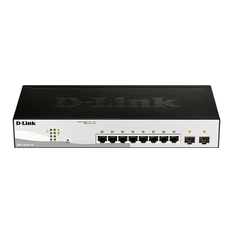 D-Link  Switch DGS-1210-10 Smart 8xGE 2xSFP