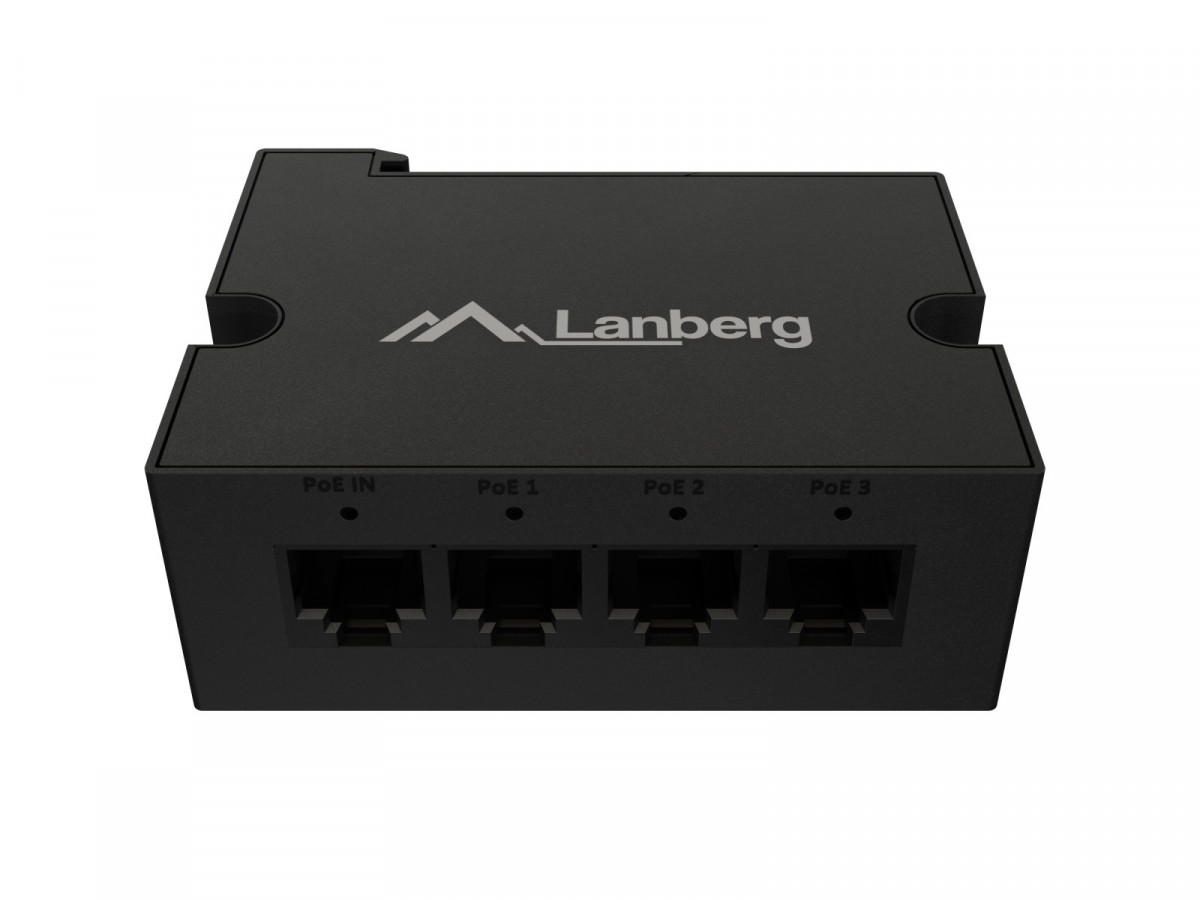 LANBERG Switch Din-Fe4-At-30W 1xIn 3xOut 100MB