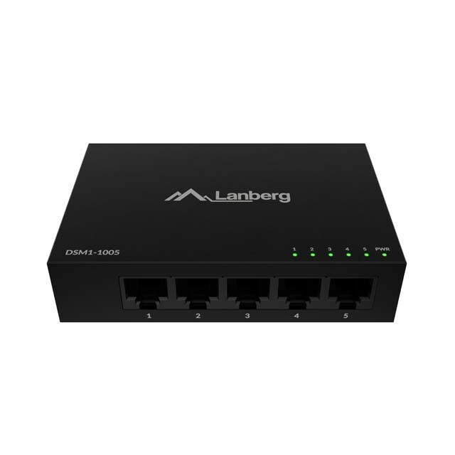 LANBERG Switch DSM 1-1005 5X 1GB