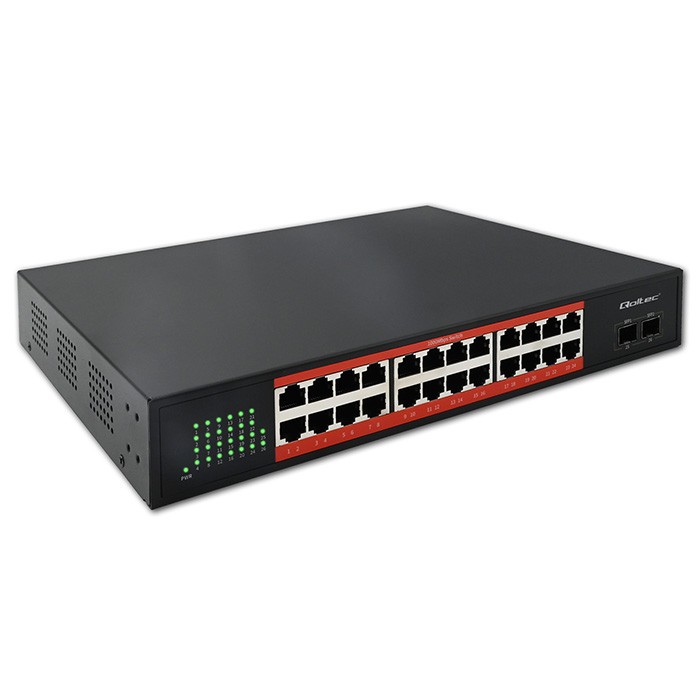 Qoltec SWITCH Gigabit Ethernet | 24x