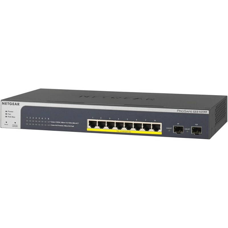 NETGEAR  Switch GS510TPP 8x1Gb PoE+ (190W)