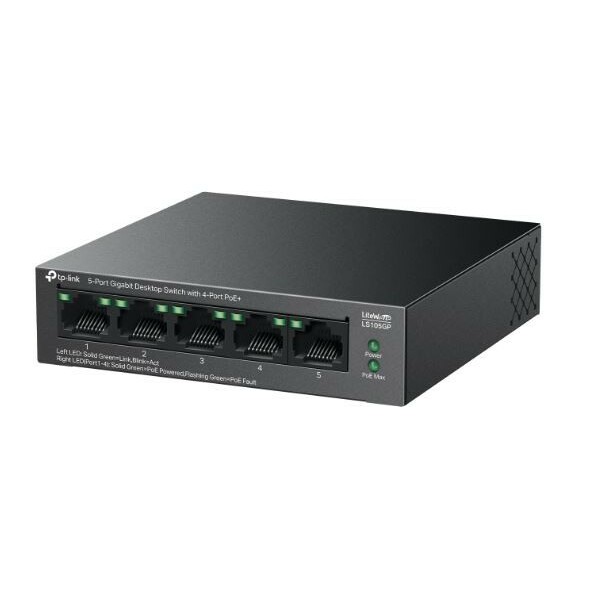 TP-LINK  Switch LS105GP 5xGE PoE+ |