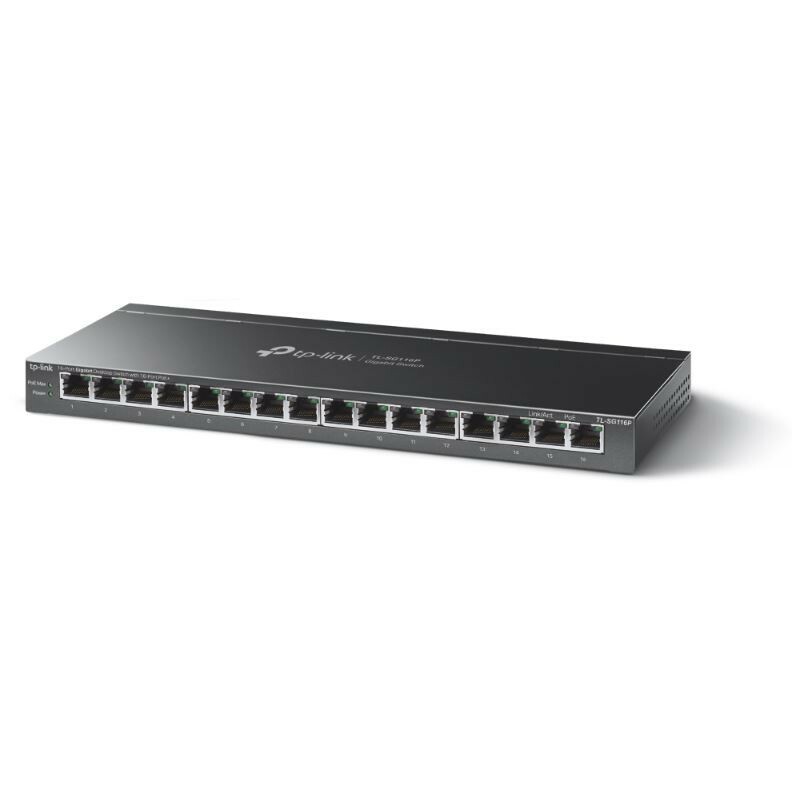 TP-LINK  Switch SG116P 16xGE (16xPoE+) |