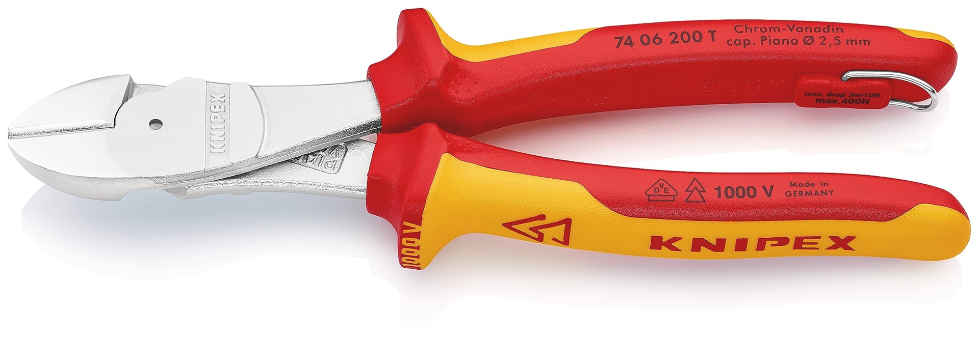 KNIPEX SZCZYPCE TNĄCE BOCZNE VDE O