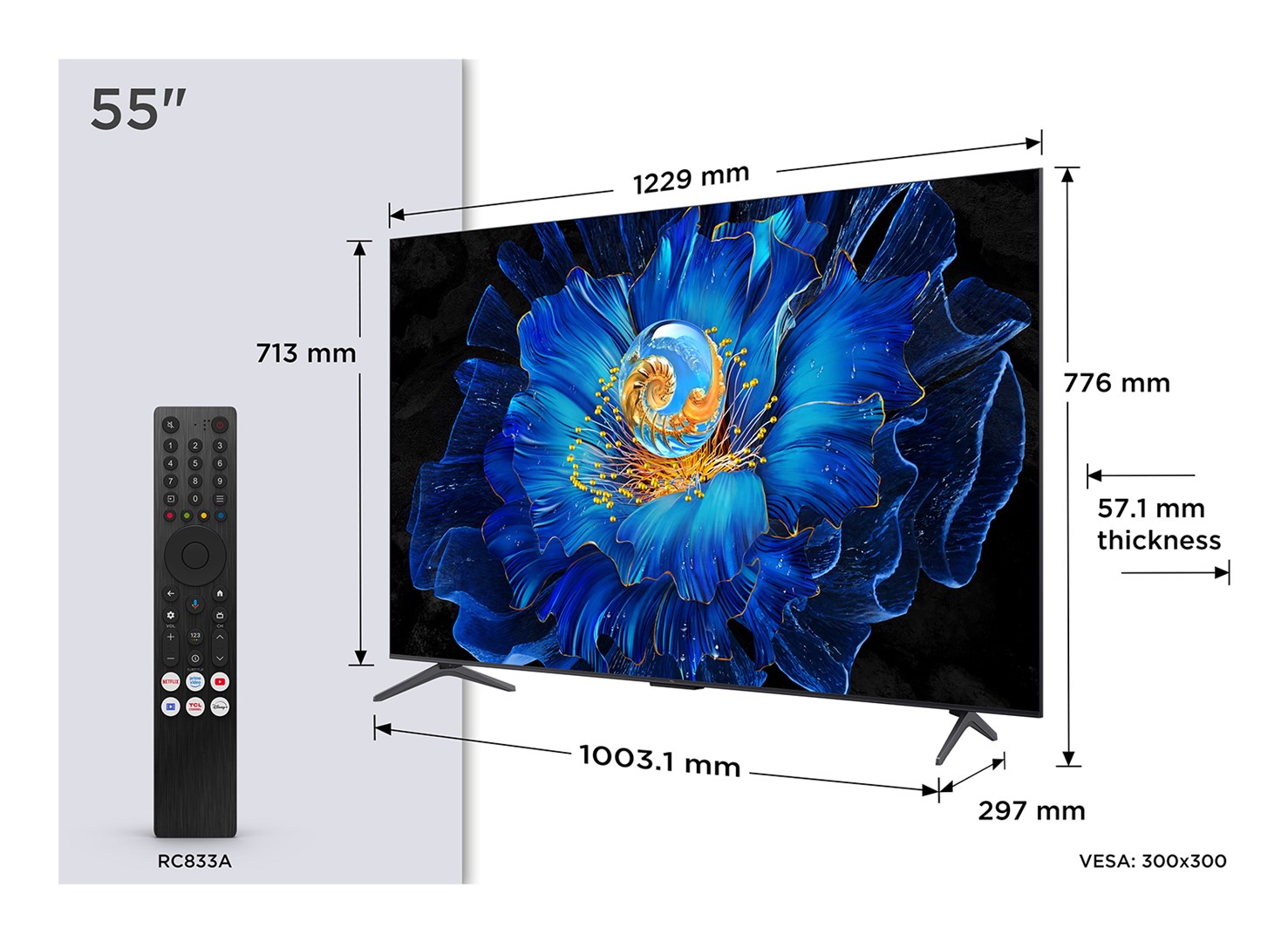 TCL  C69KS 55C69KS TV 139.7