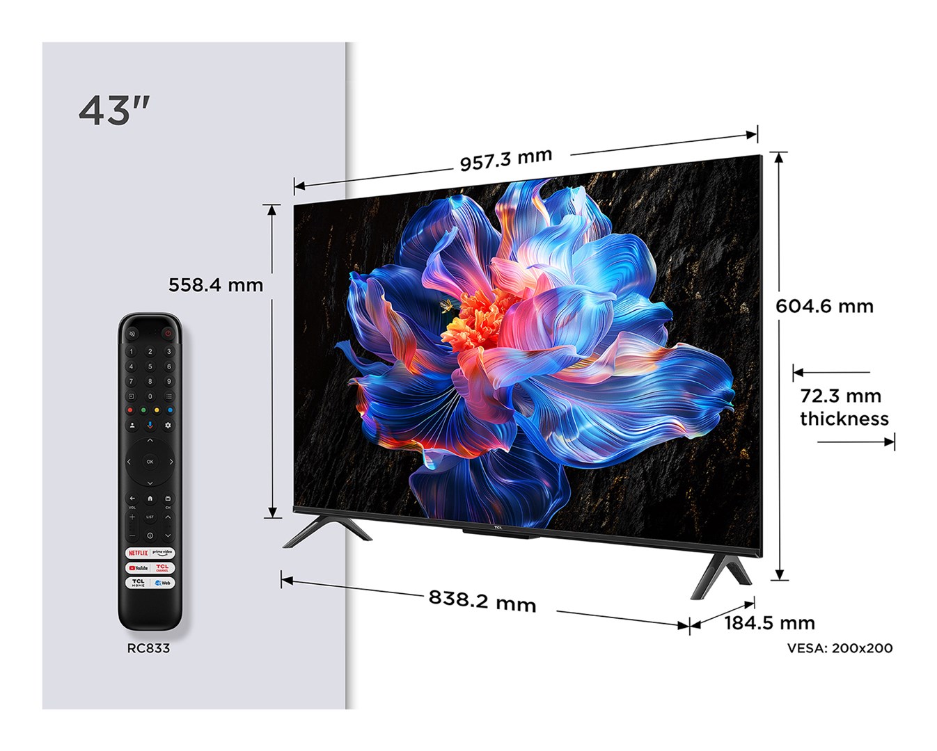 TCL  P6K 43P6K TV 109.2