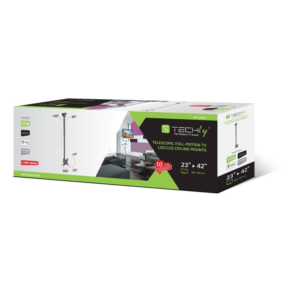 Techly Ceiling holder LCD/LED 23-42cale 50kg