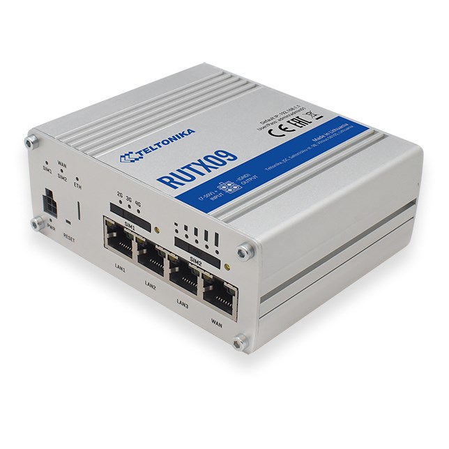 Teltonika RUTX09 wired router Aluminium |