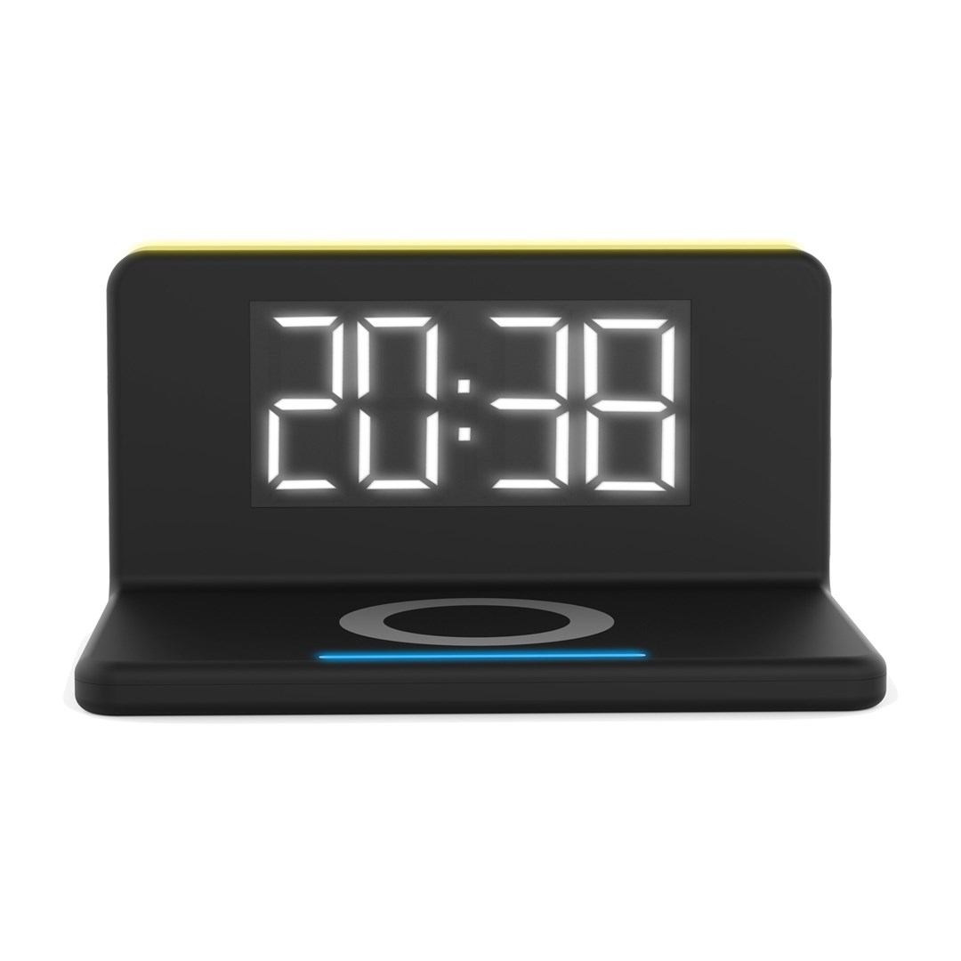 TERRATEC ChargeAir Digital alarm clock Black