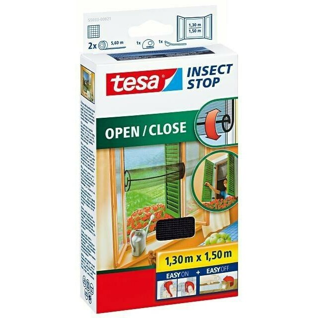 TESA  55033-00021 mosquito net Window Anthracite