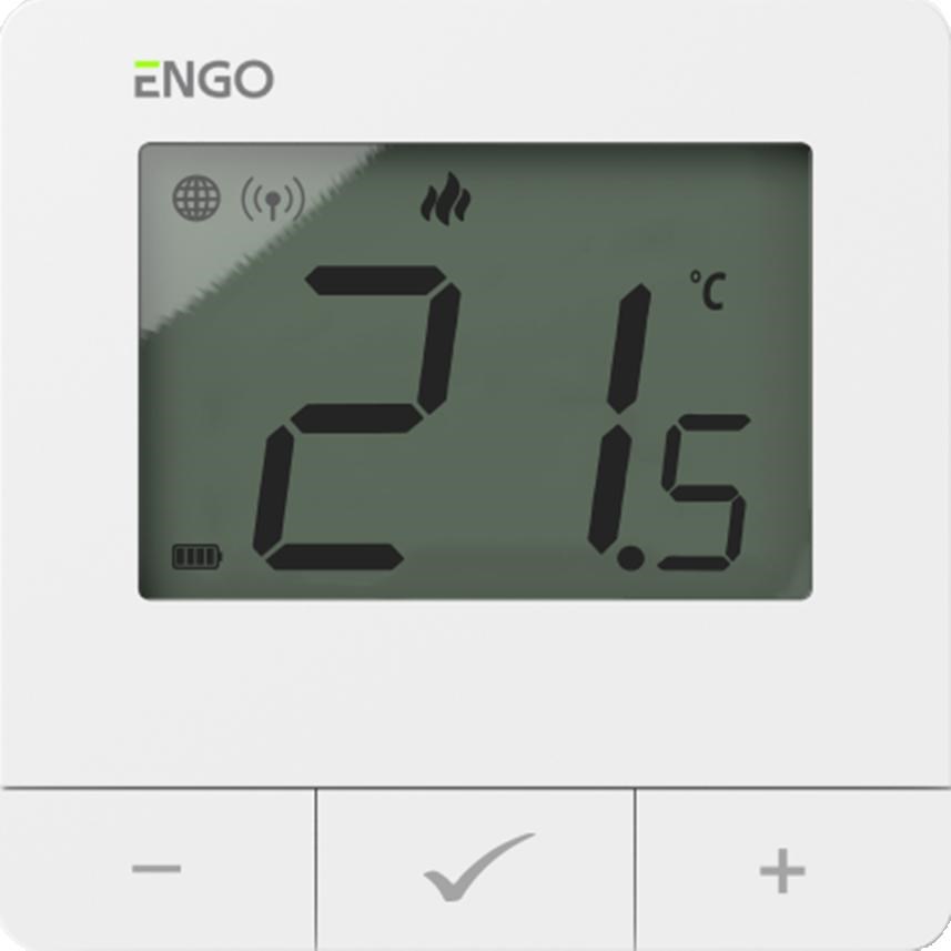 No name Thermostat, battery, white, ZigBee/868MHz