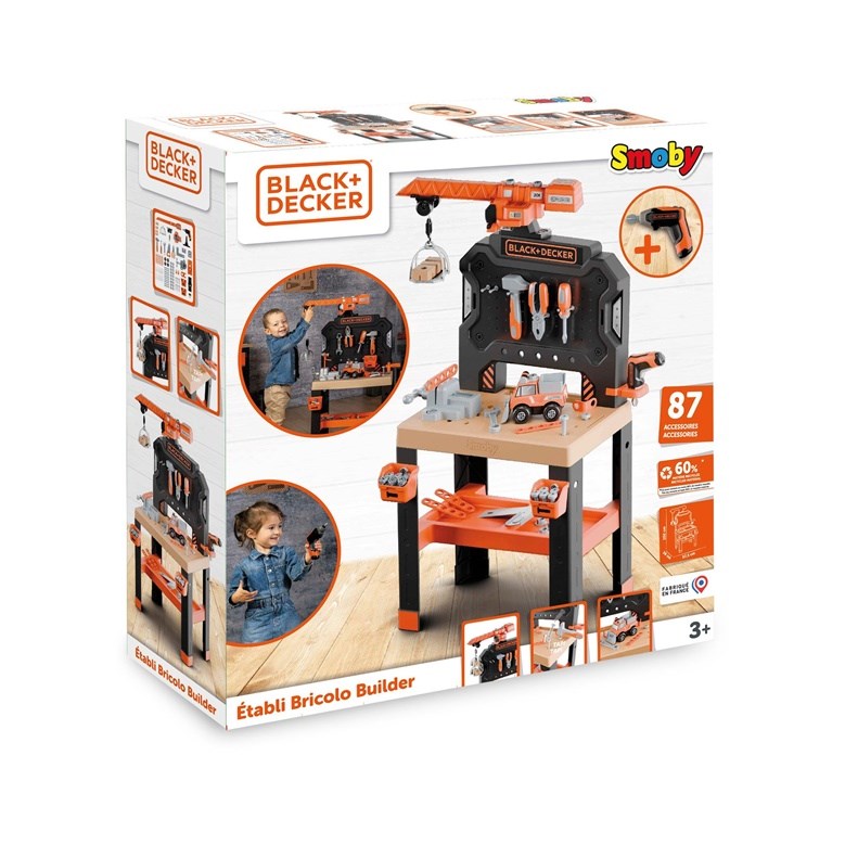 Smoby TOY TOOL TABLE B+D |