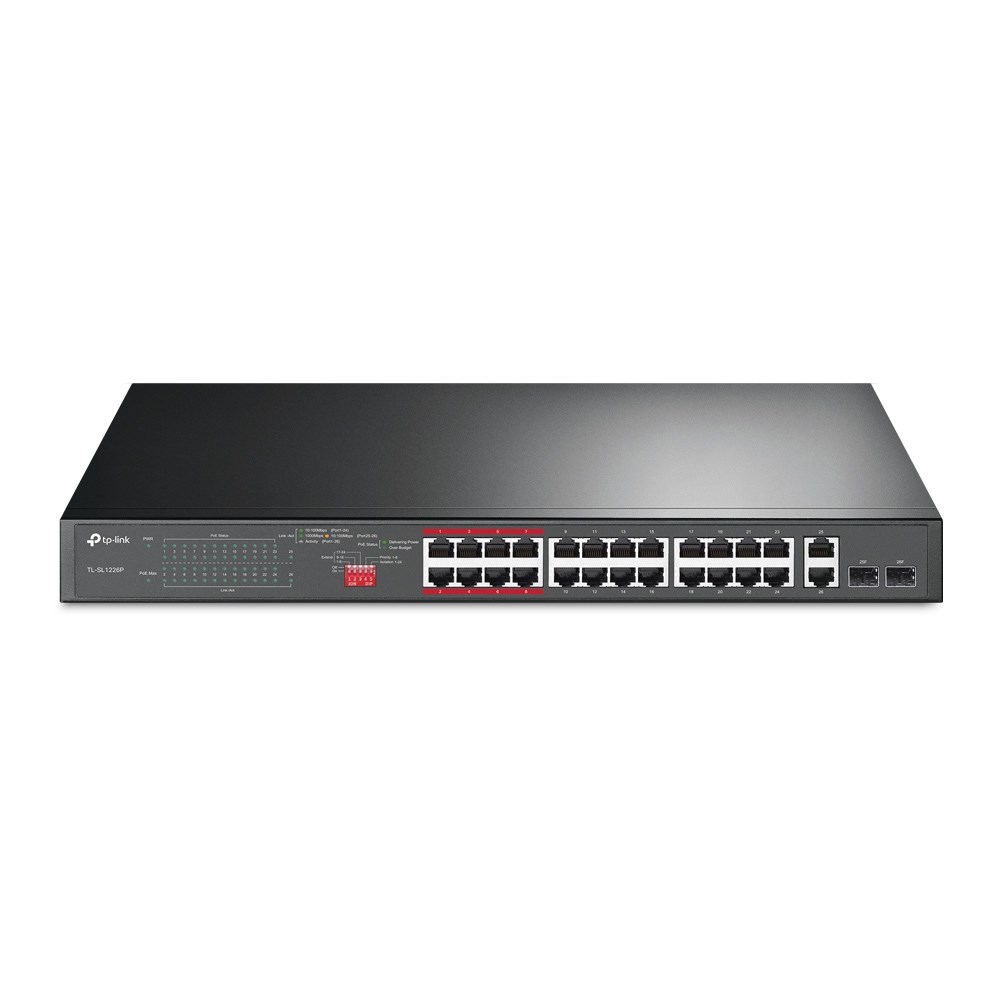 TP-LINK SL1226P Switch 24xFE PoE+ 2x1Gb