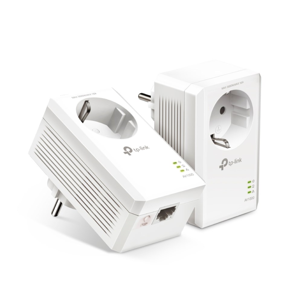 TP-LINK  AV1000 Gigabit Passthrough Powerline Starter