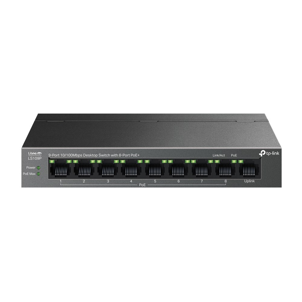 TP-LINK  LiteWave LS109P network switch Unmanaged