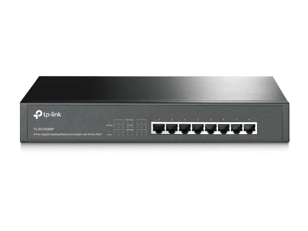 TP-LINK  Switch SG1008MP 8x1GB PoE+ |