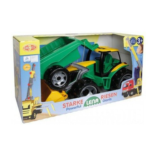 Lena Tractor with bucket and trailer