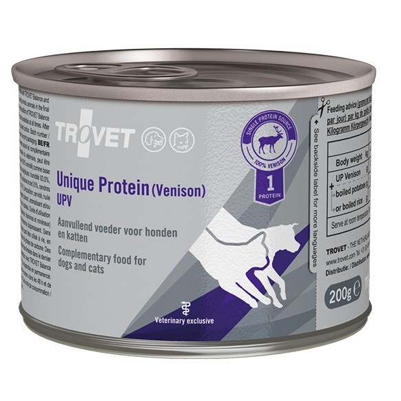 TROVET  Unique Protein UPV Venison -