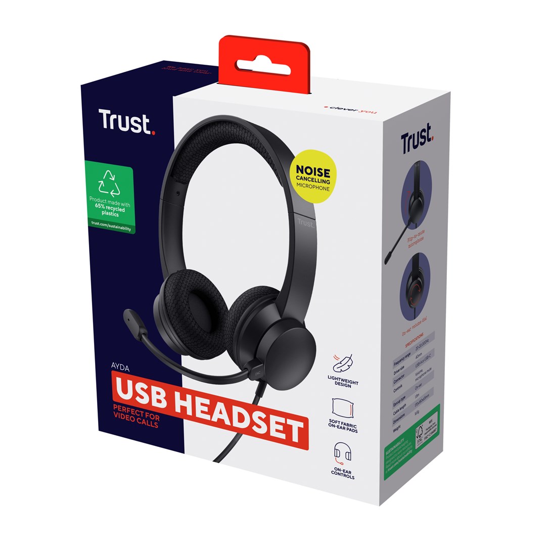 Trust  Ayda Headset Wired Head-band Calls/Music