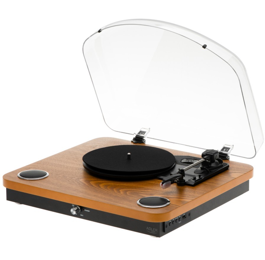 Adler  Turntable AD1914 Wood USB Bluetooth