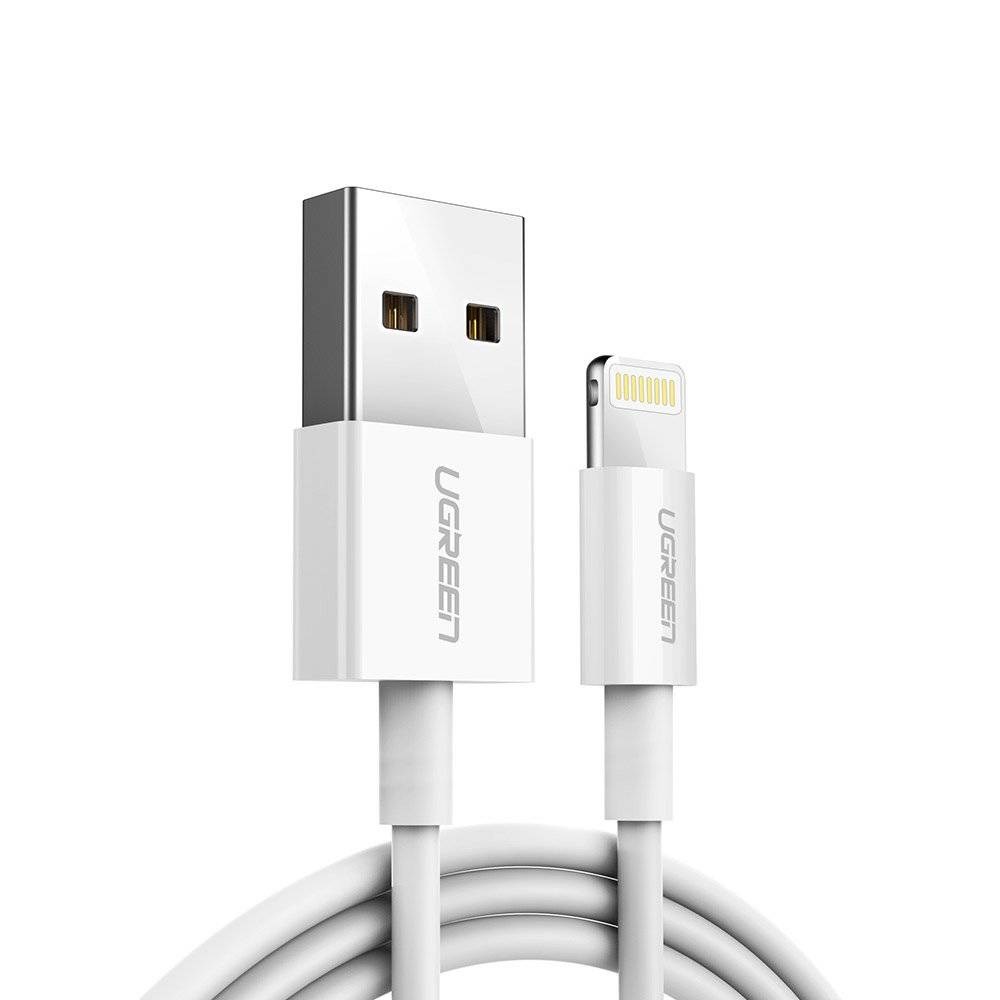 UGREEN  NICKEL-PLATED LIGHTNING CABLE, 1 METRE
