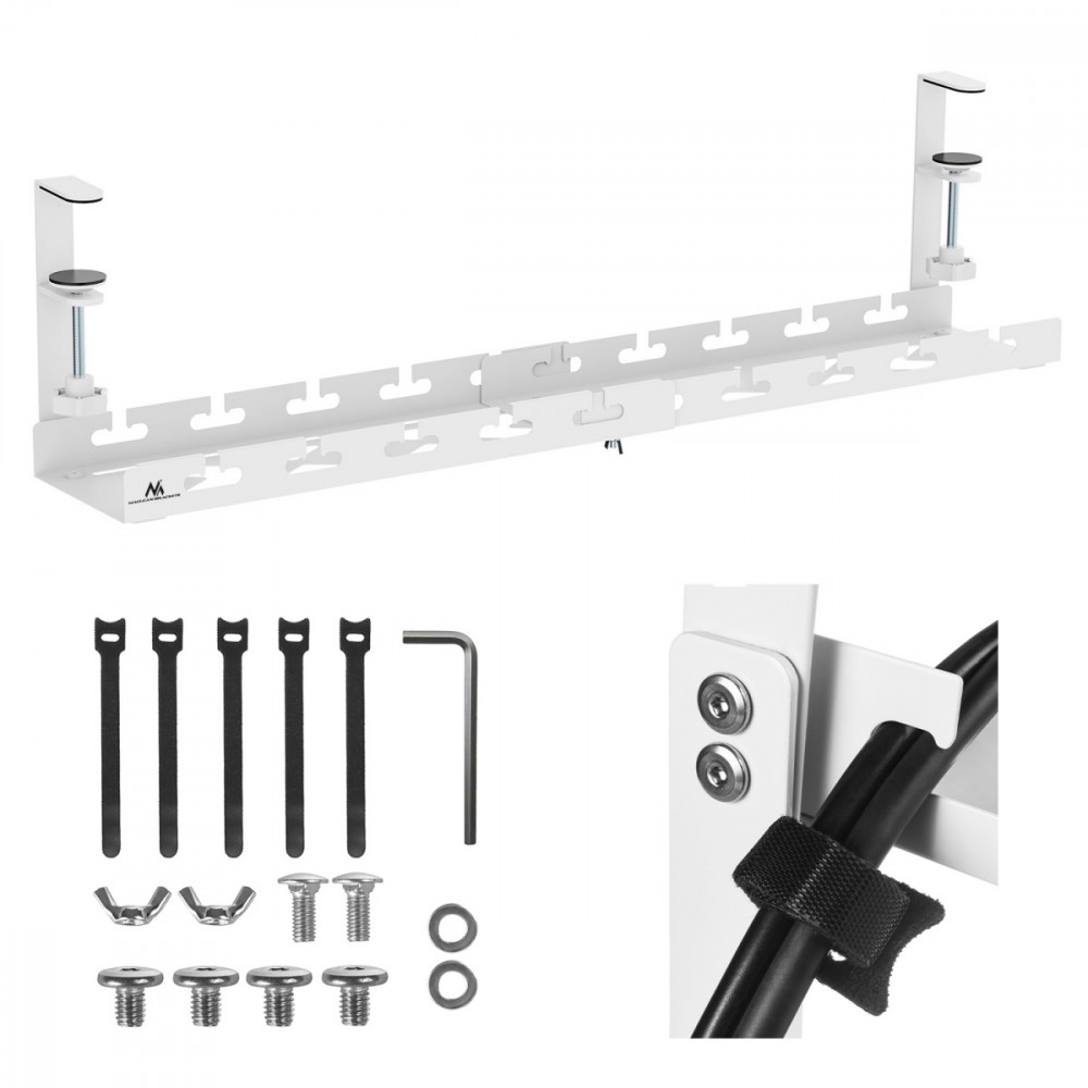 Maclean  Under-desk cable organizer MC-103W |