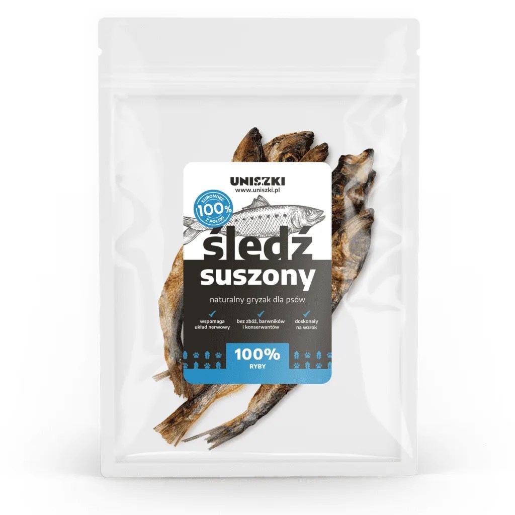 UNISZKI Dried herring – dog treat