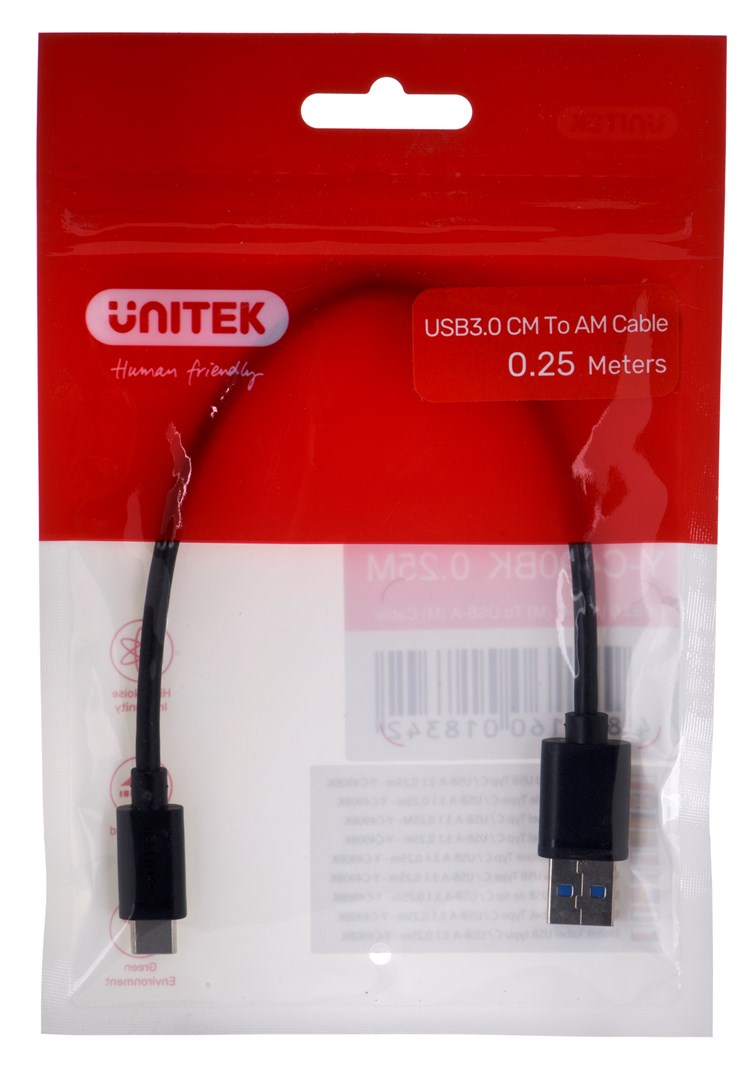 Unitek  CABLE USB-C - USB-A 3