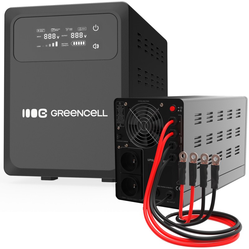 GREEN CELL  UPS AVR PowerCore 1000W/1500VA