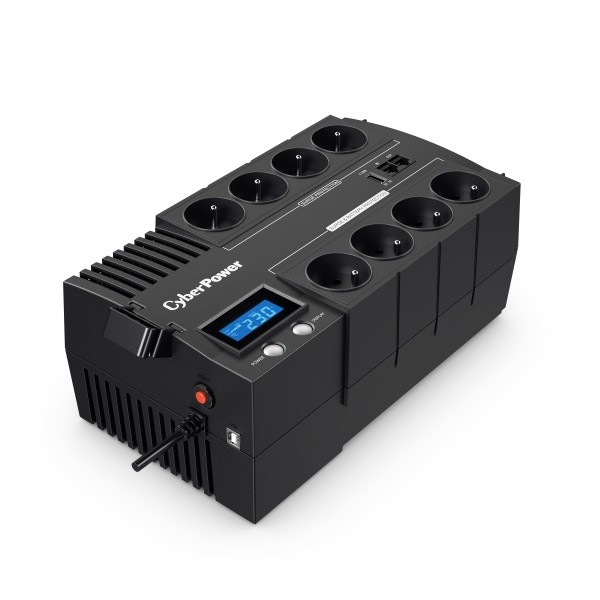 CyberPower  UPS BR700ELCD-FR 700VA/420W AVR/LCD/8xFR/1xUSB/RJ11/RJ45 |