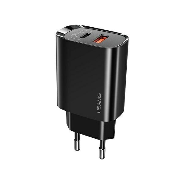 USAMS phone charger 1xU SB-C+1xUSB T35