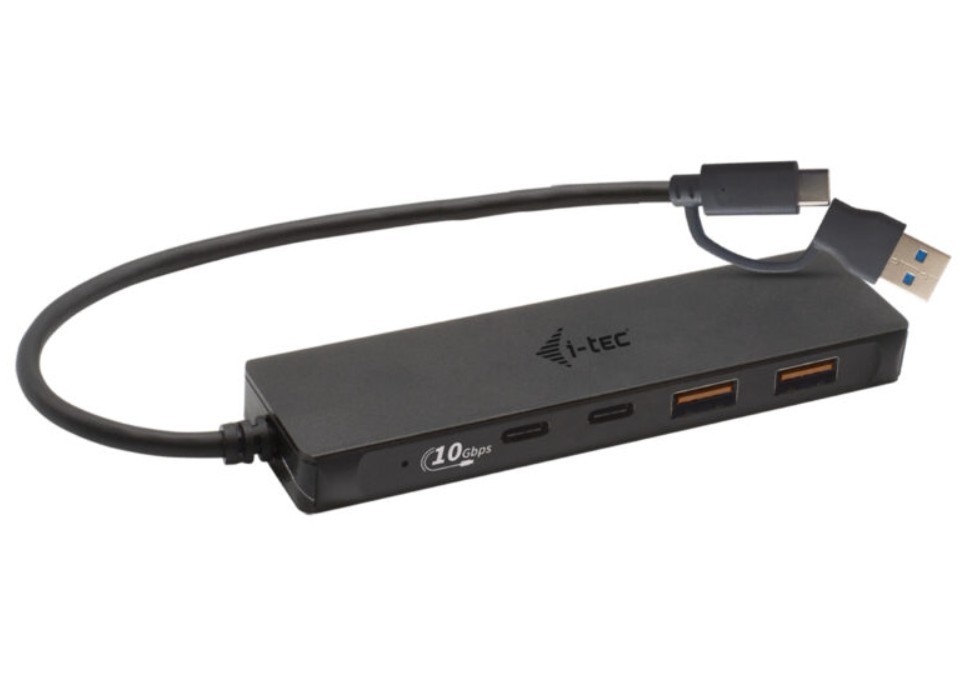 I-tec USB-A/USB-C Metal HUB 2x USB