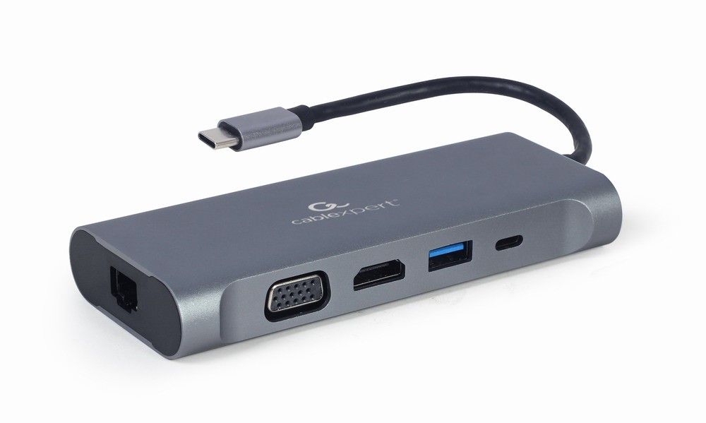 Gembird  USB-C Hub USB-C PD GbE