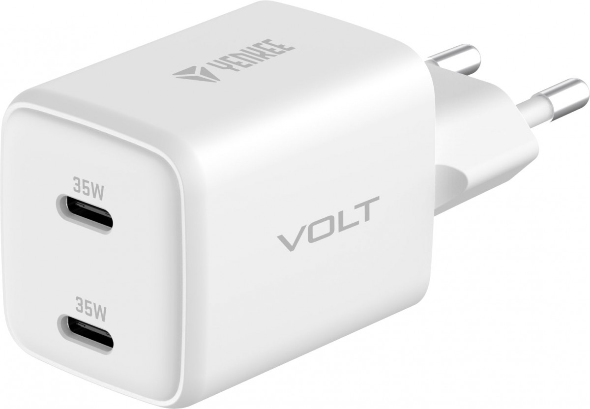 YENKEE USB C mains charger 2x18W
