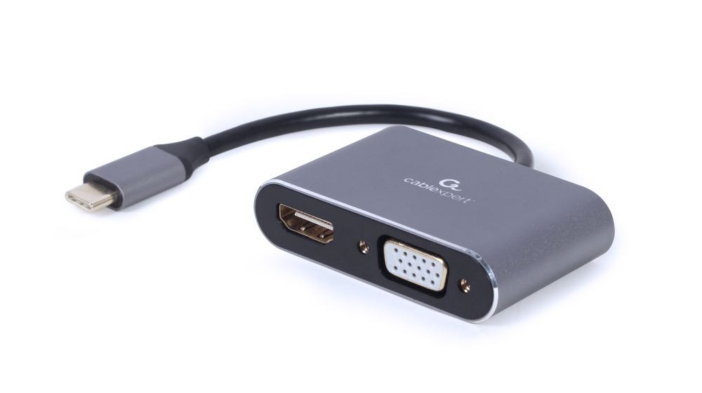 Gembird USB-C to HDMI VGA Adapt
