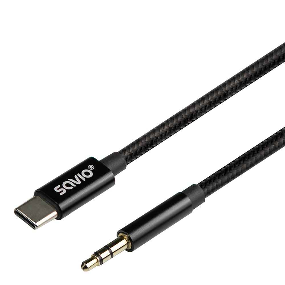 SAVIO USB-C to mini-Jack cable |