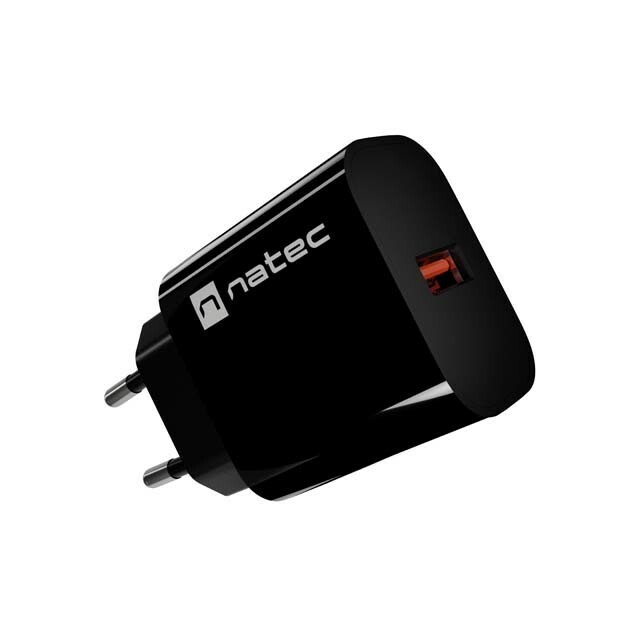 NATEC USB charger Ribera 1xUSB-A 18W