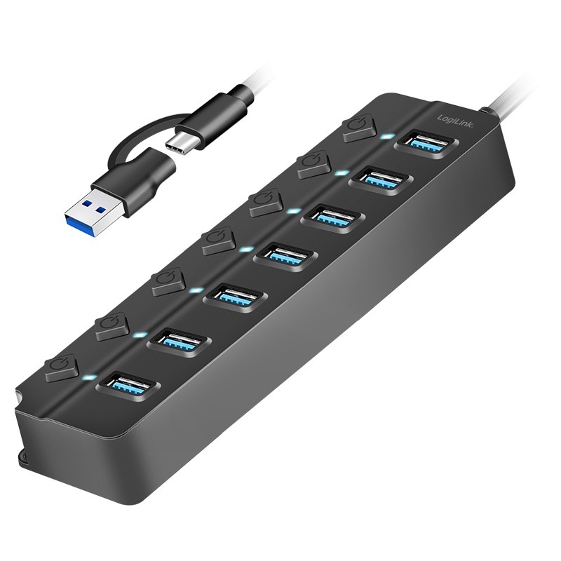LogiLink  USB3.2 Gen1 hub, 7