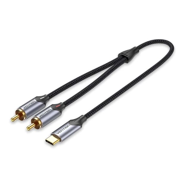 Vention USB-C to 2RCA male audio