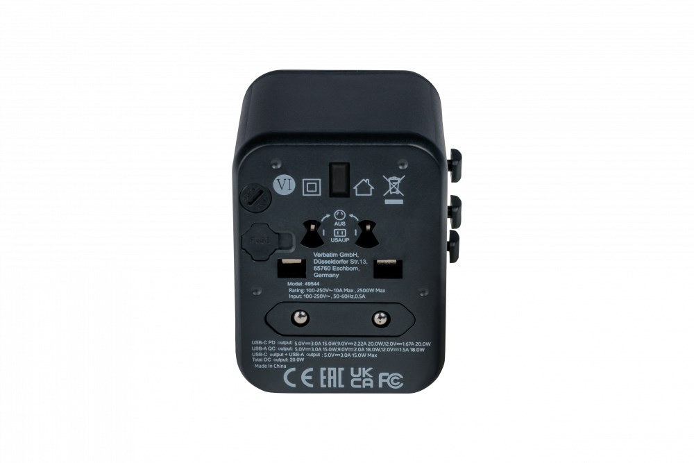 Verbatim  49544 power plug adapter Universal