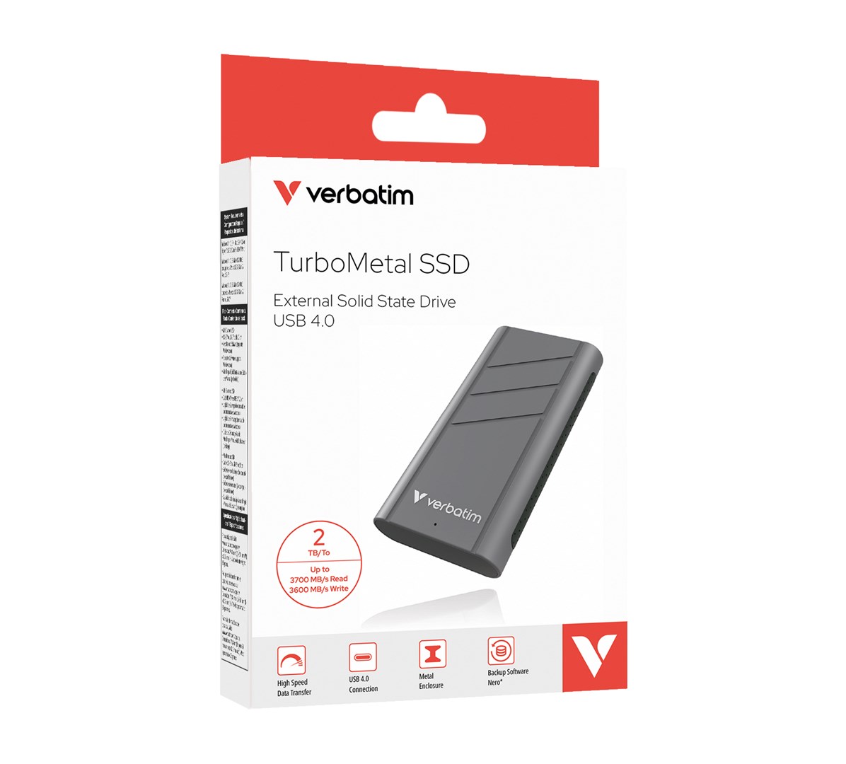Verbatim TurboMetal SSD USB4 2TB USB