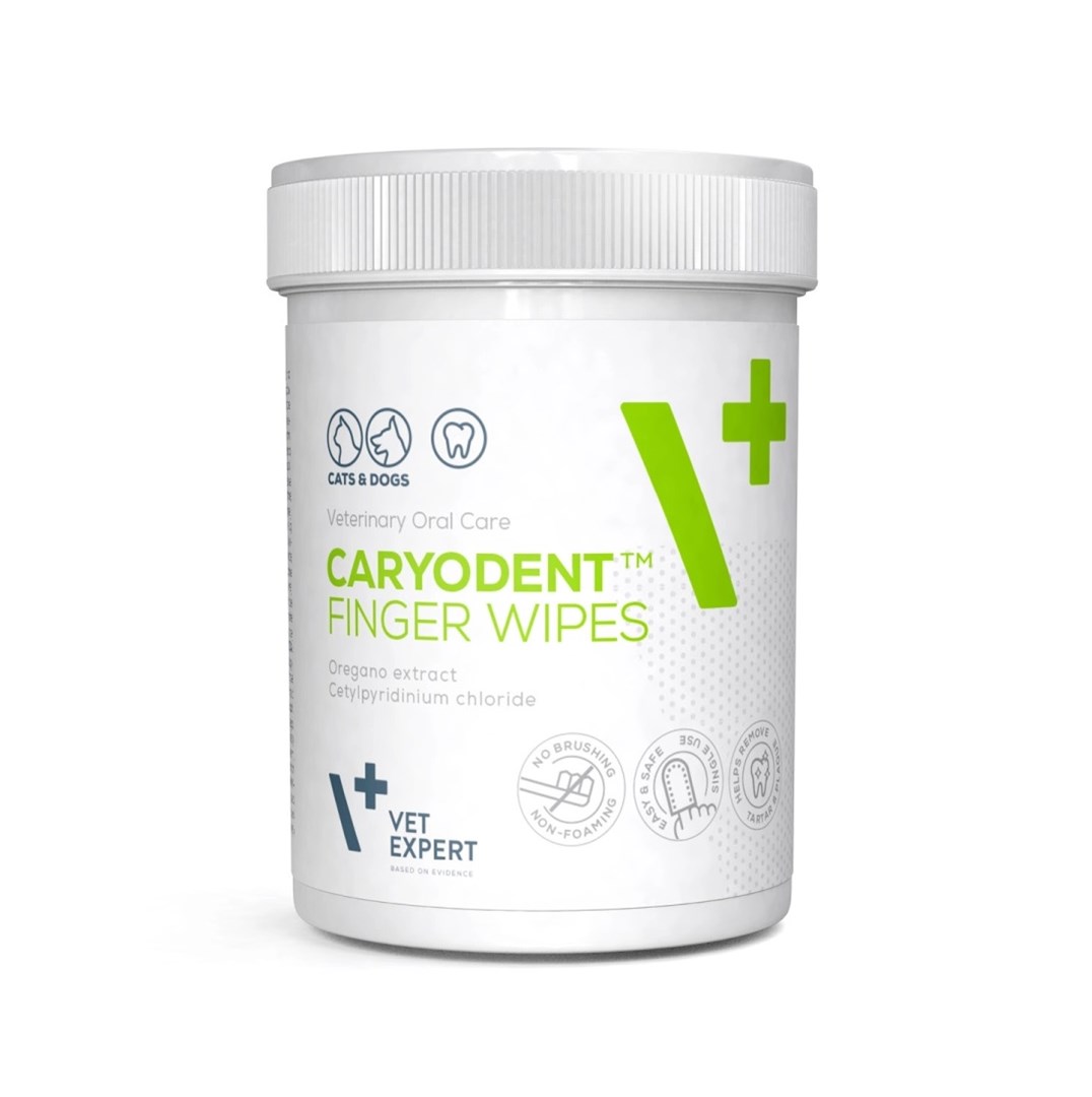 VetExpert  Caryodent Finger Wipes - dog