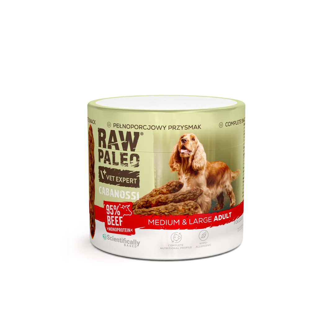VetExpert  Raw Paleo Cabanossi Beef Medium